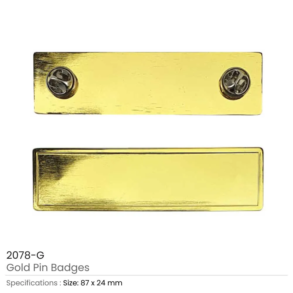 Gold Pin Badges