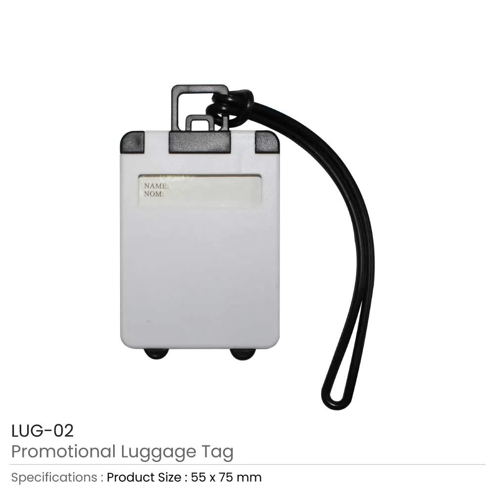 Luggage Tags White