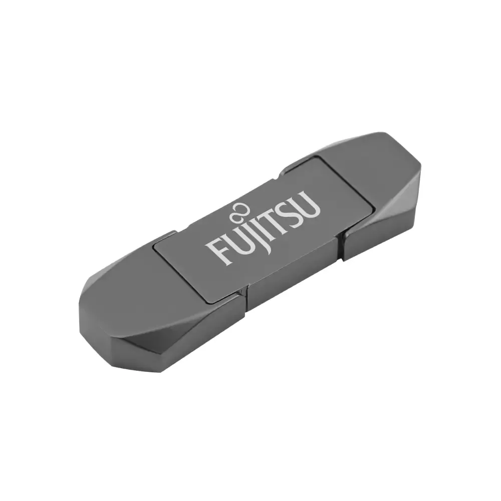 OTG USB Flip in Gun Metal 32GB V. 3.0 Type C Flip Magnetic Cap