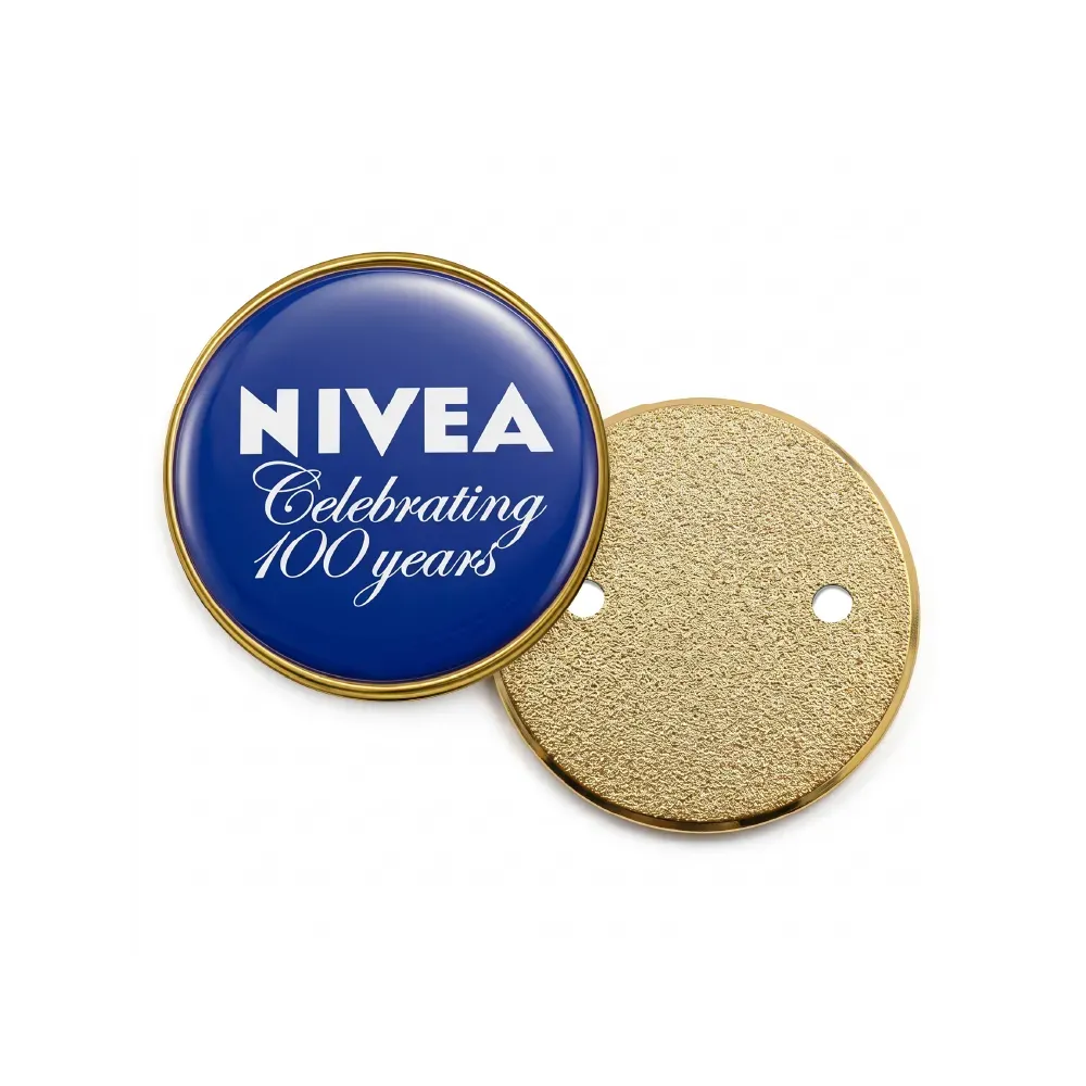 PVC Injected Logo Badges in Round Shape