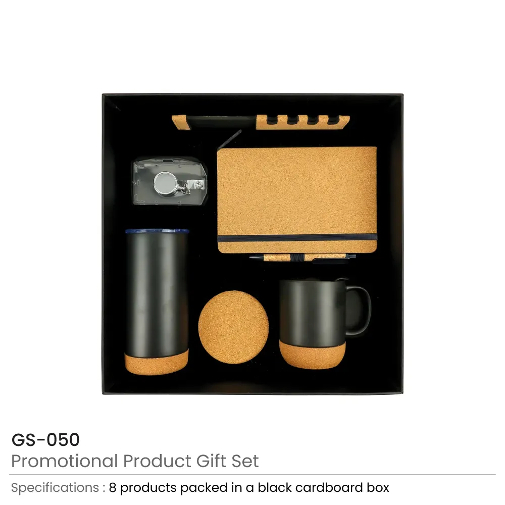 Promotional Gift Sets with Black Cardboard Gift Box
