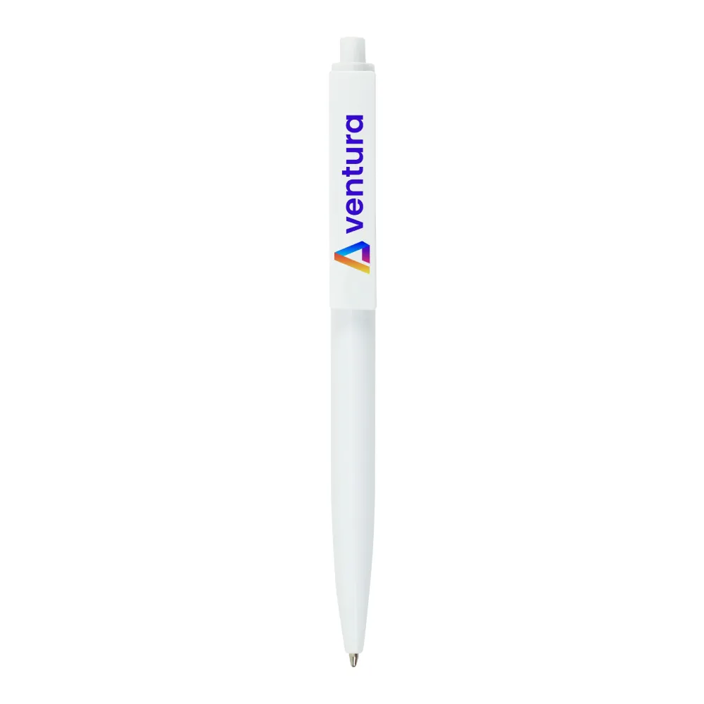 Branding Plastic Pens White Color