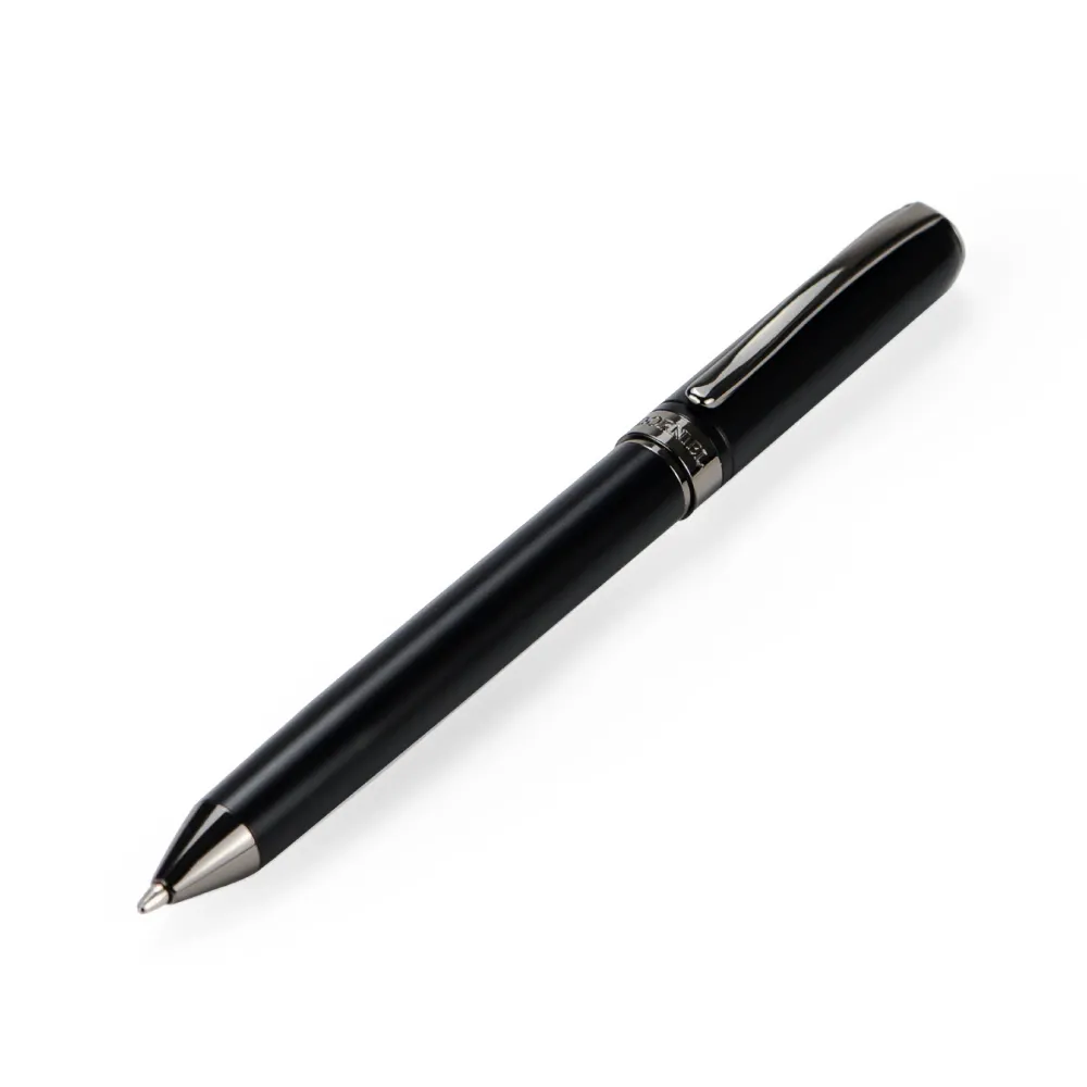 Dorniel Designs Metal Pens Matte Black Twist Action Blue Ink