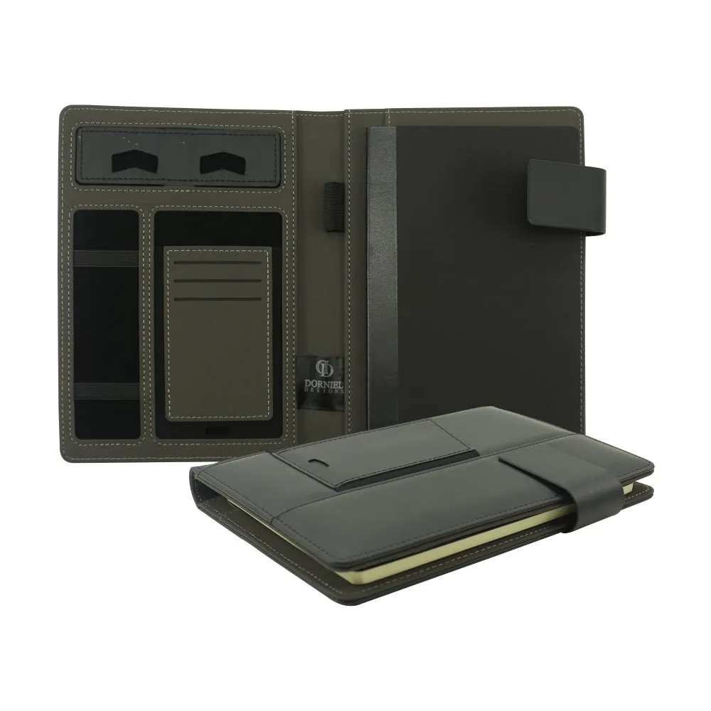 Portfolio Notebooks with Multi-purpose Holder