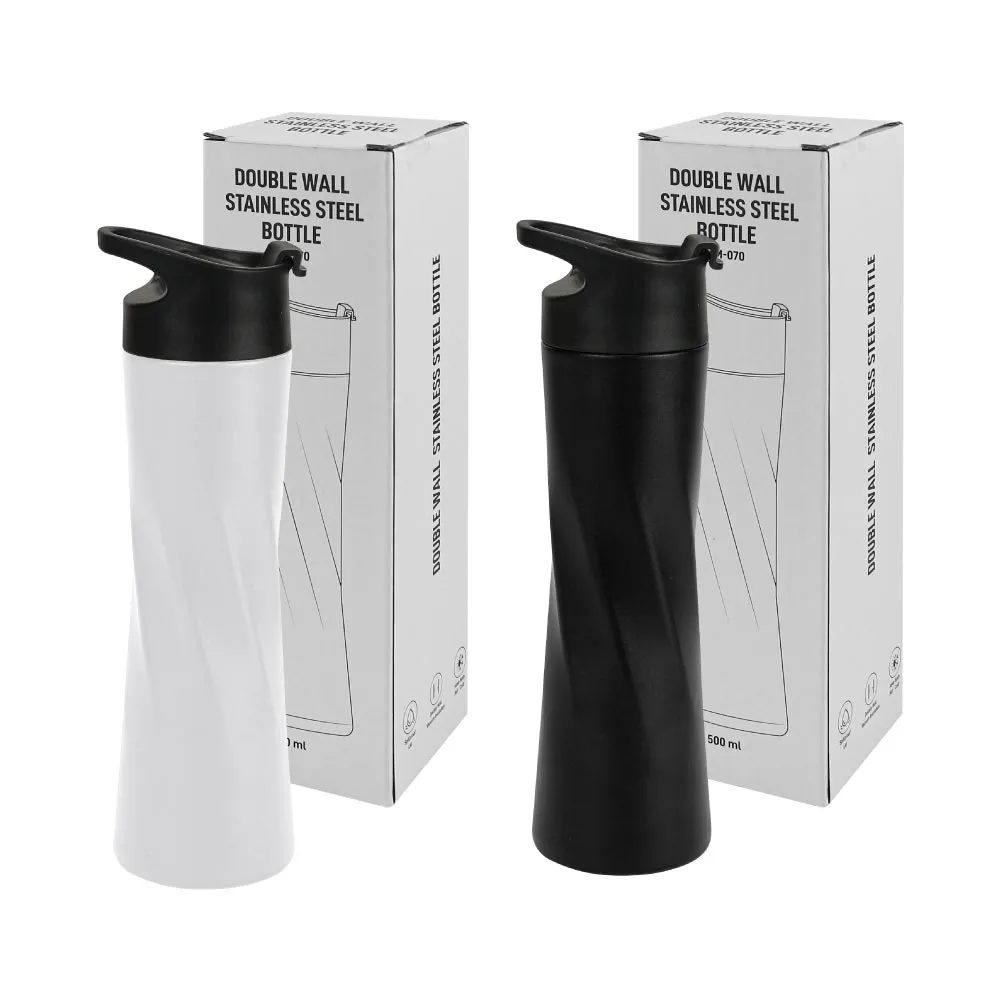 Double Wall SS Bottles Slim Waist Design 500 ml