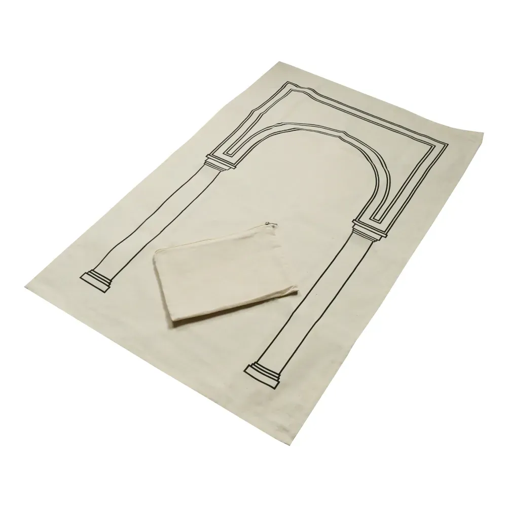 Prayer Mat with Pouch, Cotton Material, Eco-Friendly & Portable