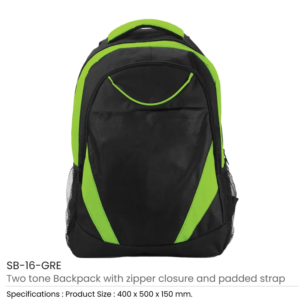 Two-toned Backpacks 600D Polyester Material