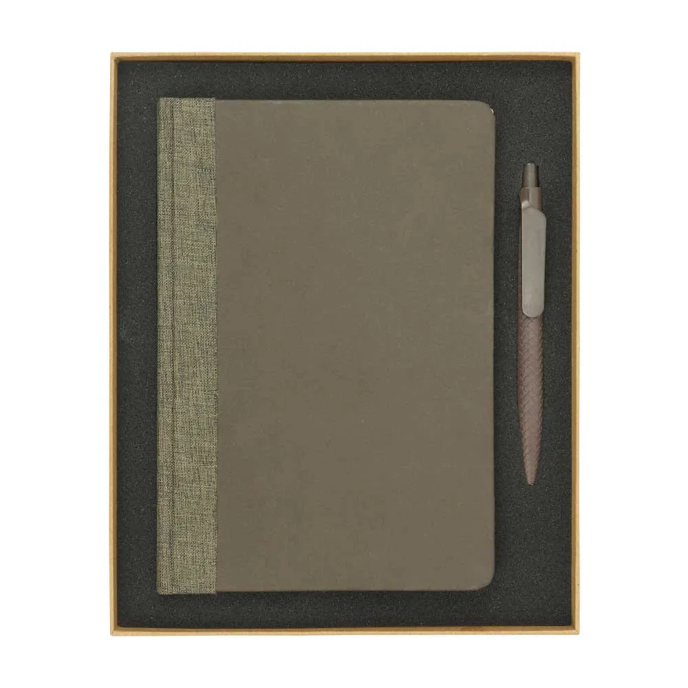 Coffee Journal Set with A5 Size Notebook and Pen