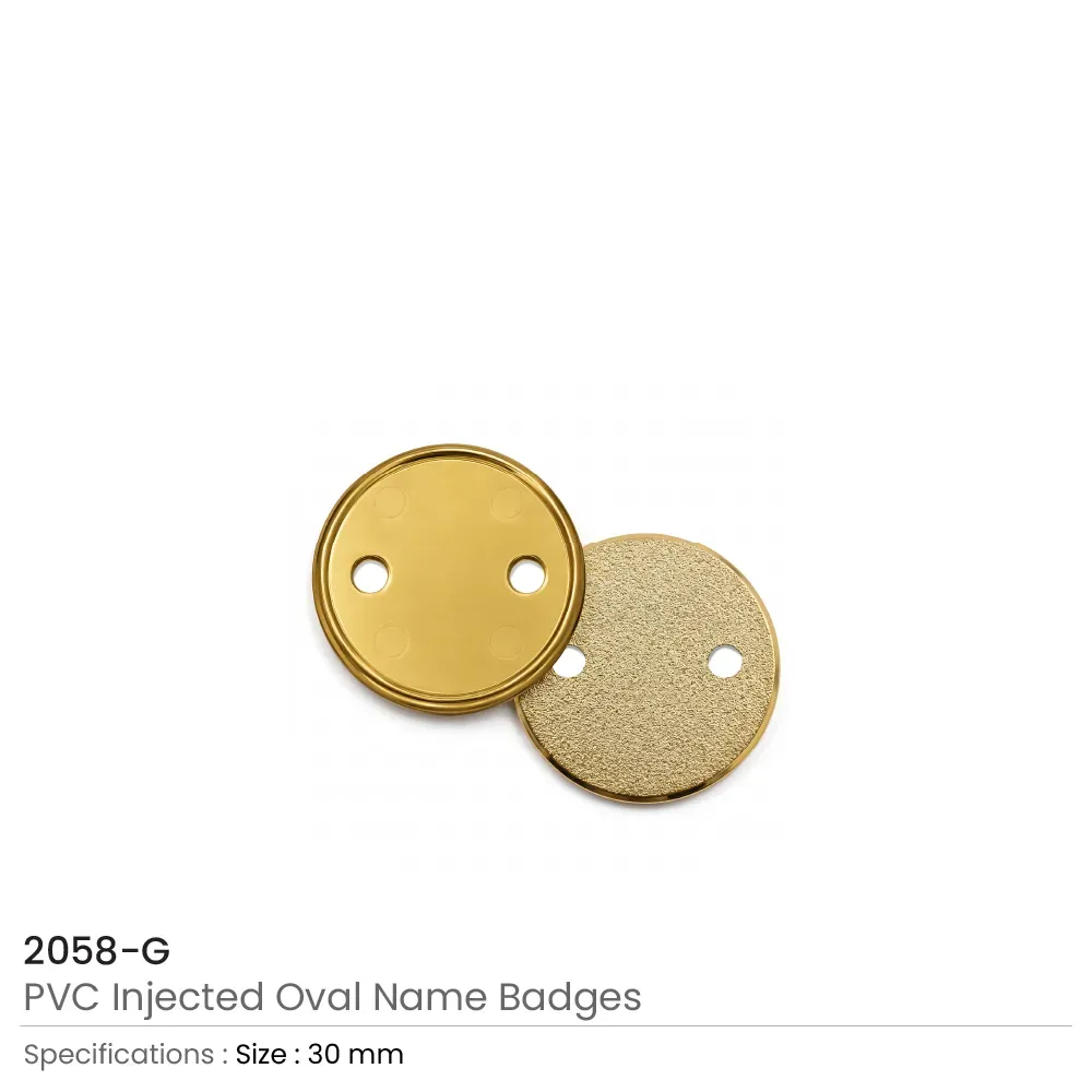 PVC Injected Logo Badges in Round Shape