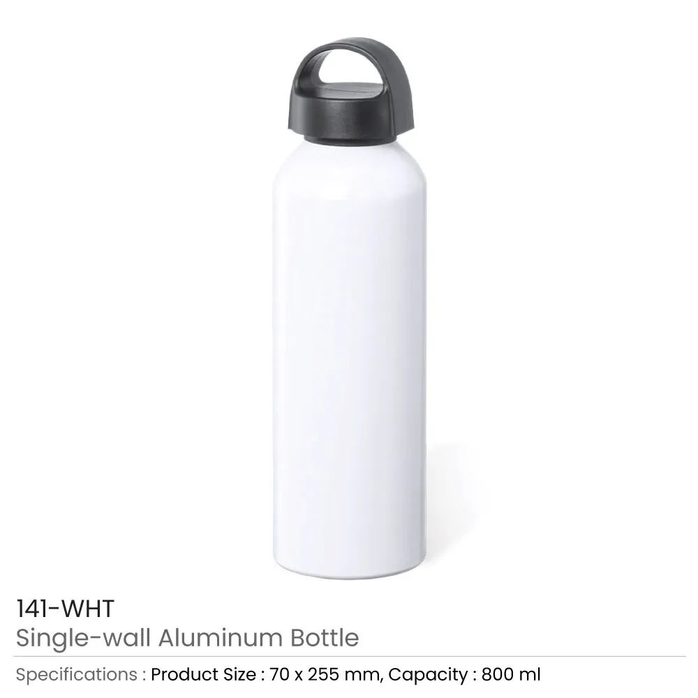 White Sublimation Bottles, Twist to Open, 800ml
