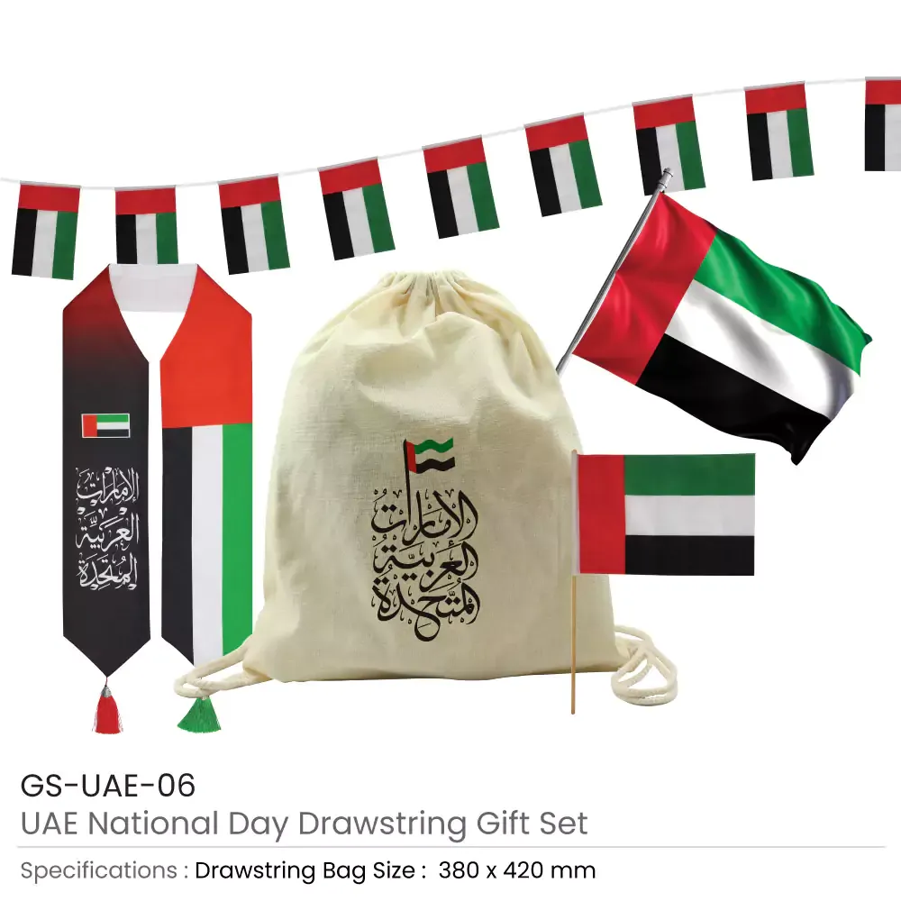 UAE Day Gift Sets in Drawstring Bag GS-UAE-06