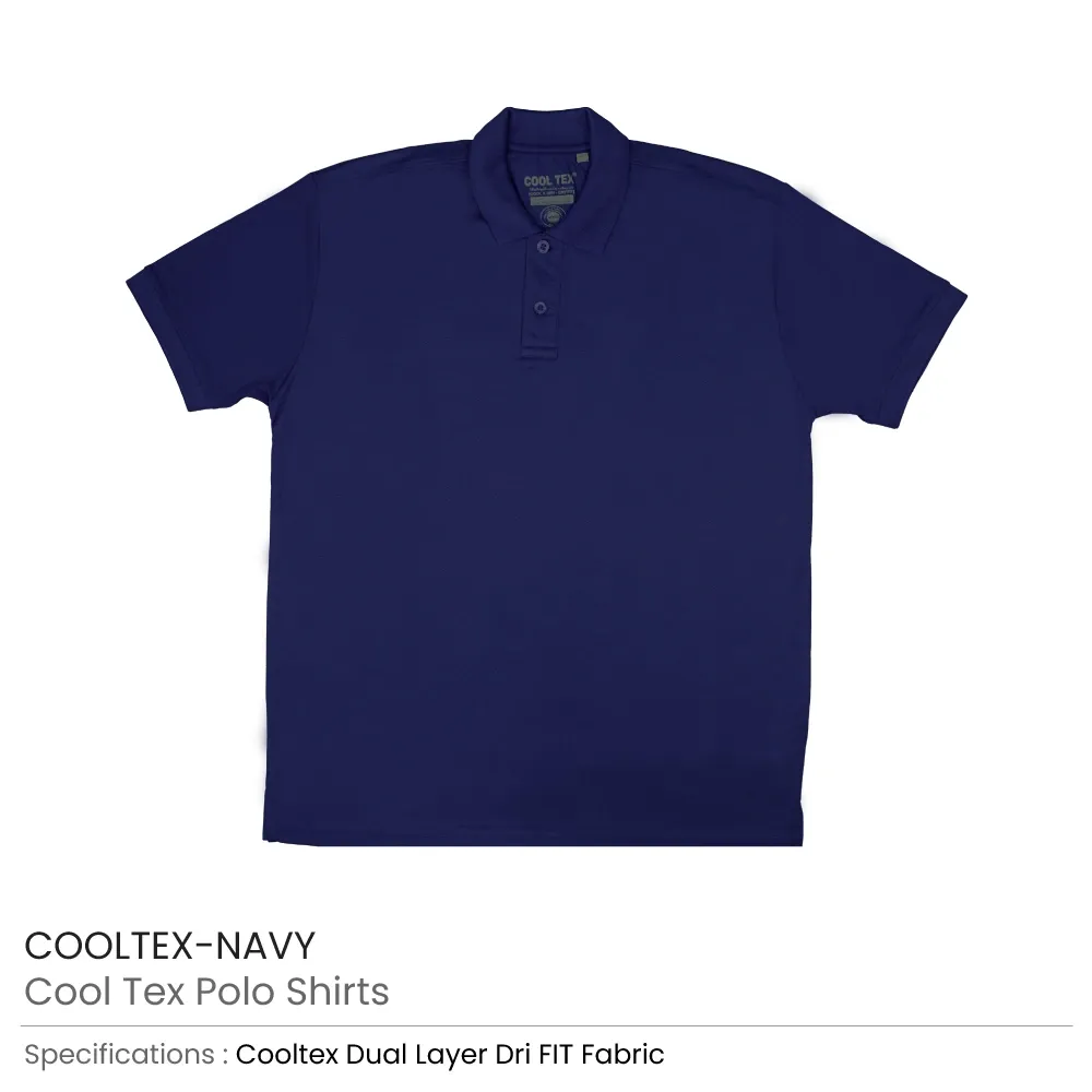CoolTex Polo Shirts 100% Cotton Material 220GSM