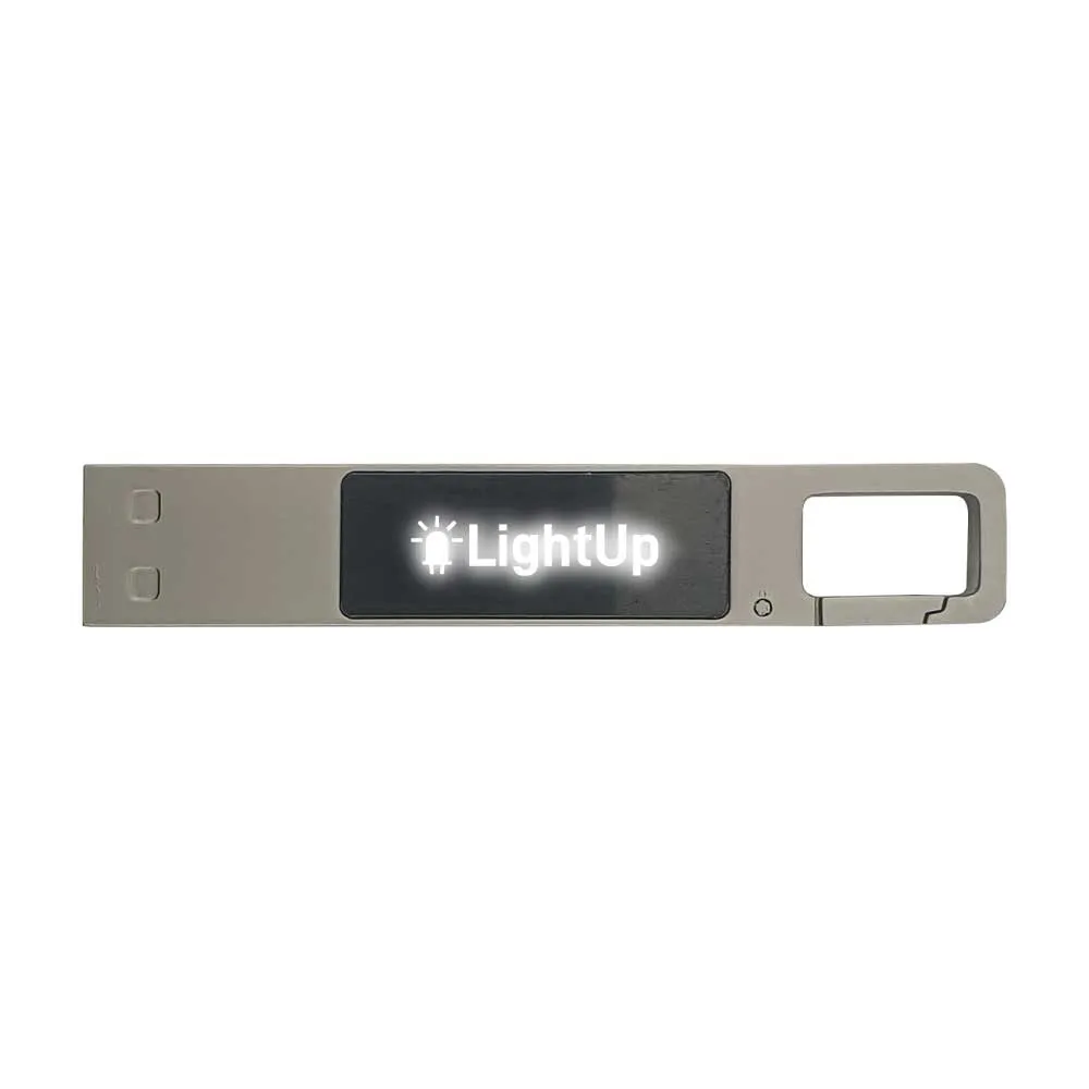 Light-Up Logo USB with Snap Hook