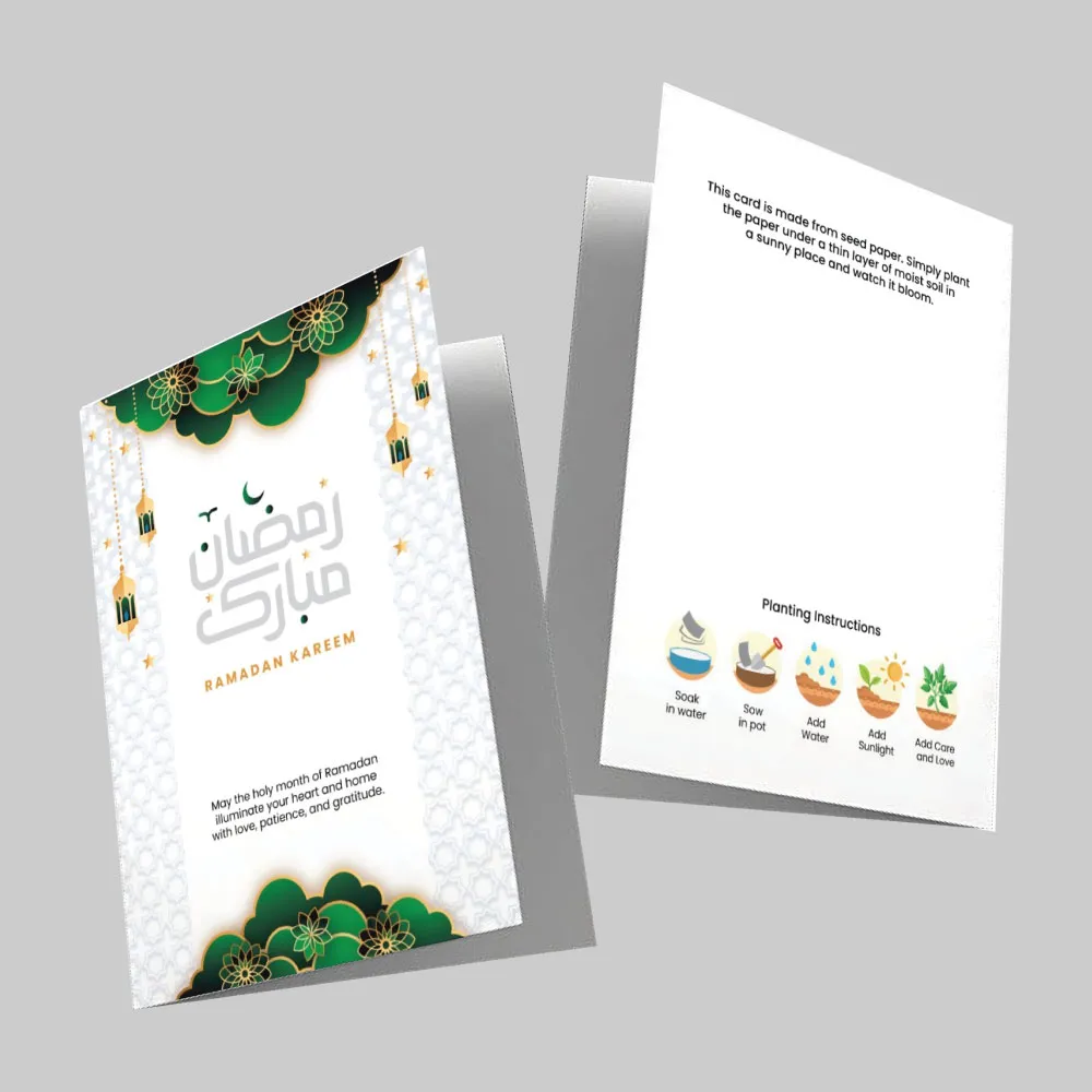 Plantable Ramadan Greeting Cards