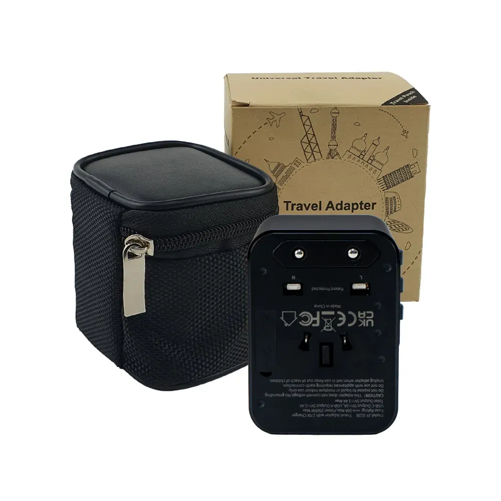 Universal Travel Adaptors, 17W, 2Type C+2USB+AC Port