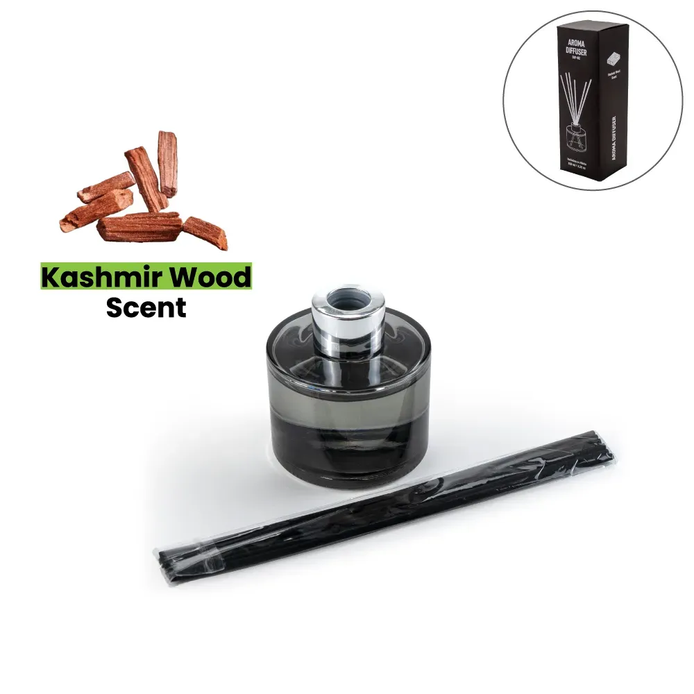 Aroma Reed Diffuser with Kashmir Wood Scent 100ml & 6 Pcs Sticks