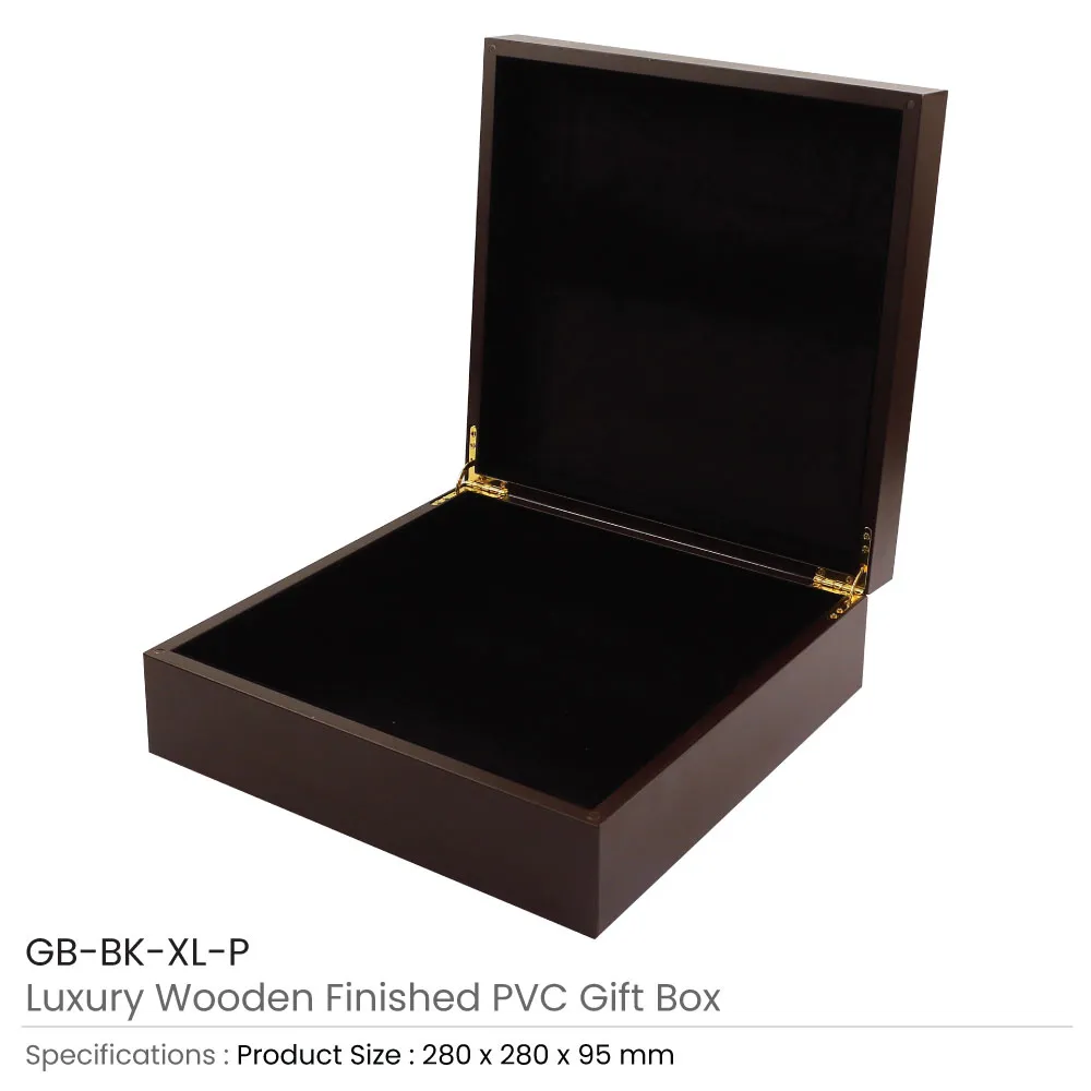 Luxury Wooden Finish PVC Gift Box Size XL