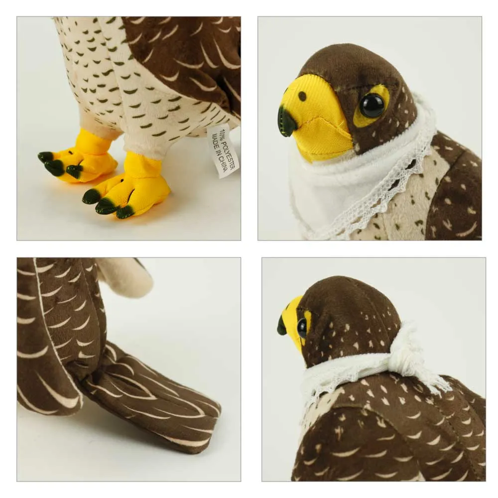 Falcon Plush Toys with White Scarf for Branding 22 cm