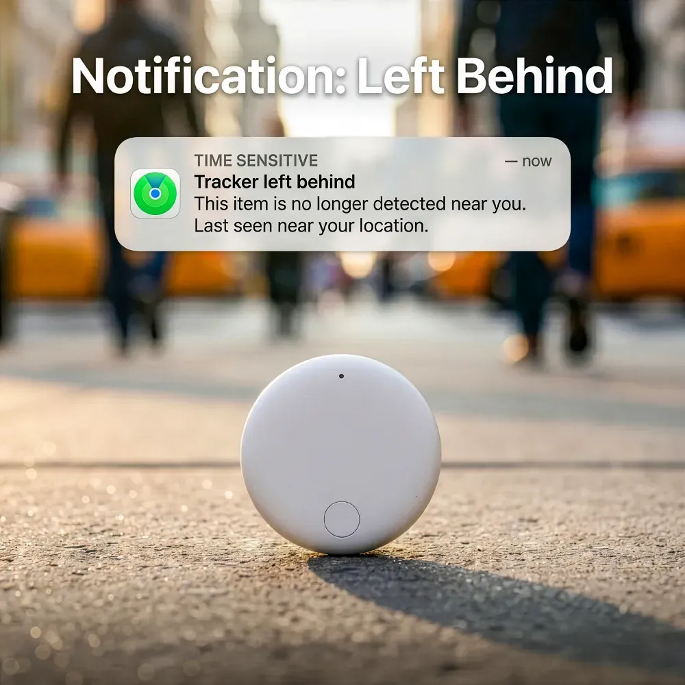 Smart Anti-Loss Tracker with PU Keychain – Track It Anywhere
