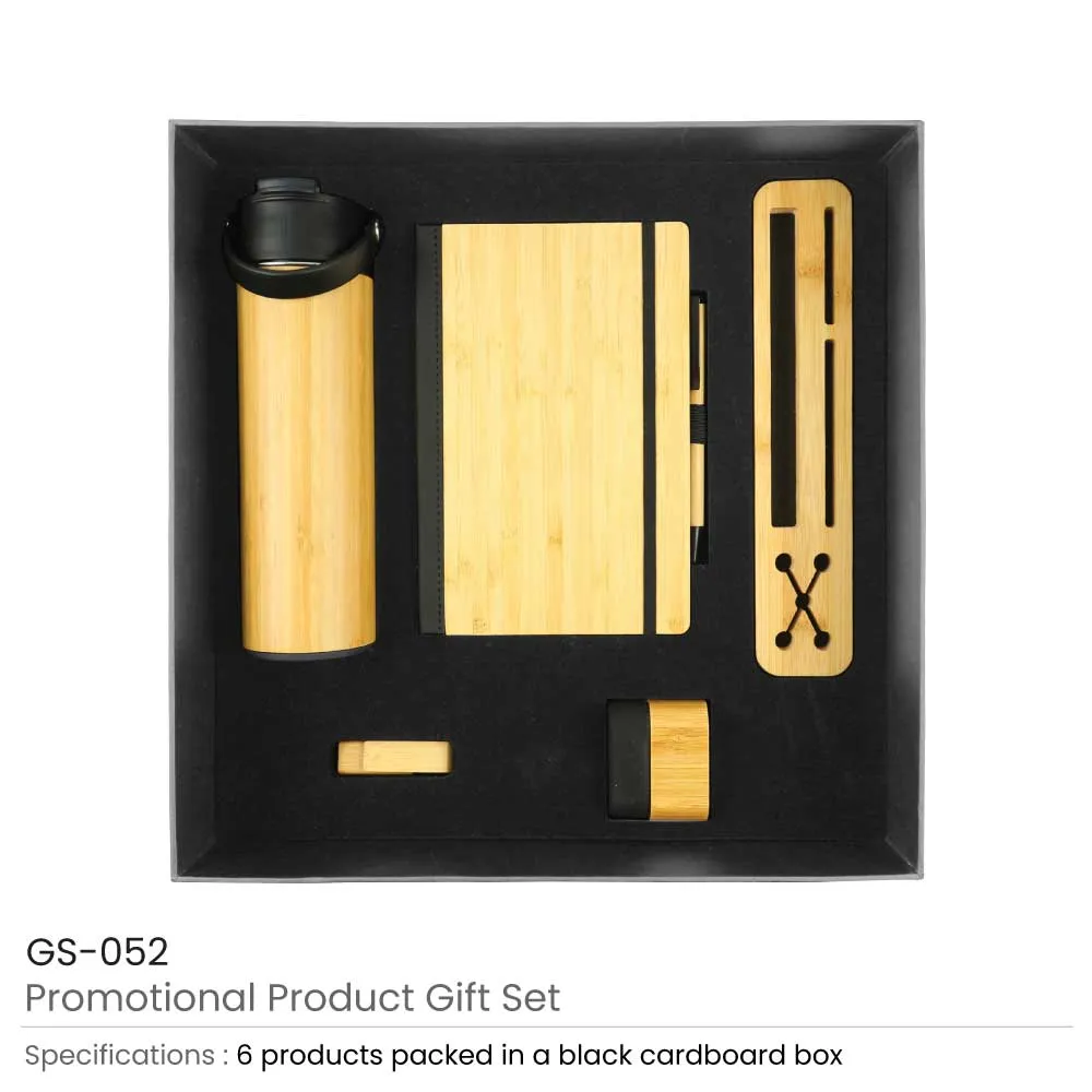 Promotional Gift Sets with Black Cardboard Gift Box