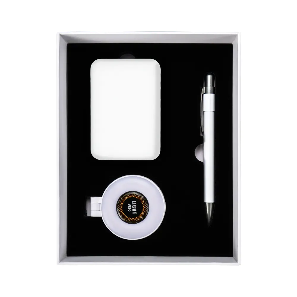 Technology Items Gift Set in White Magnetic Closure Gift Box