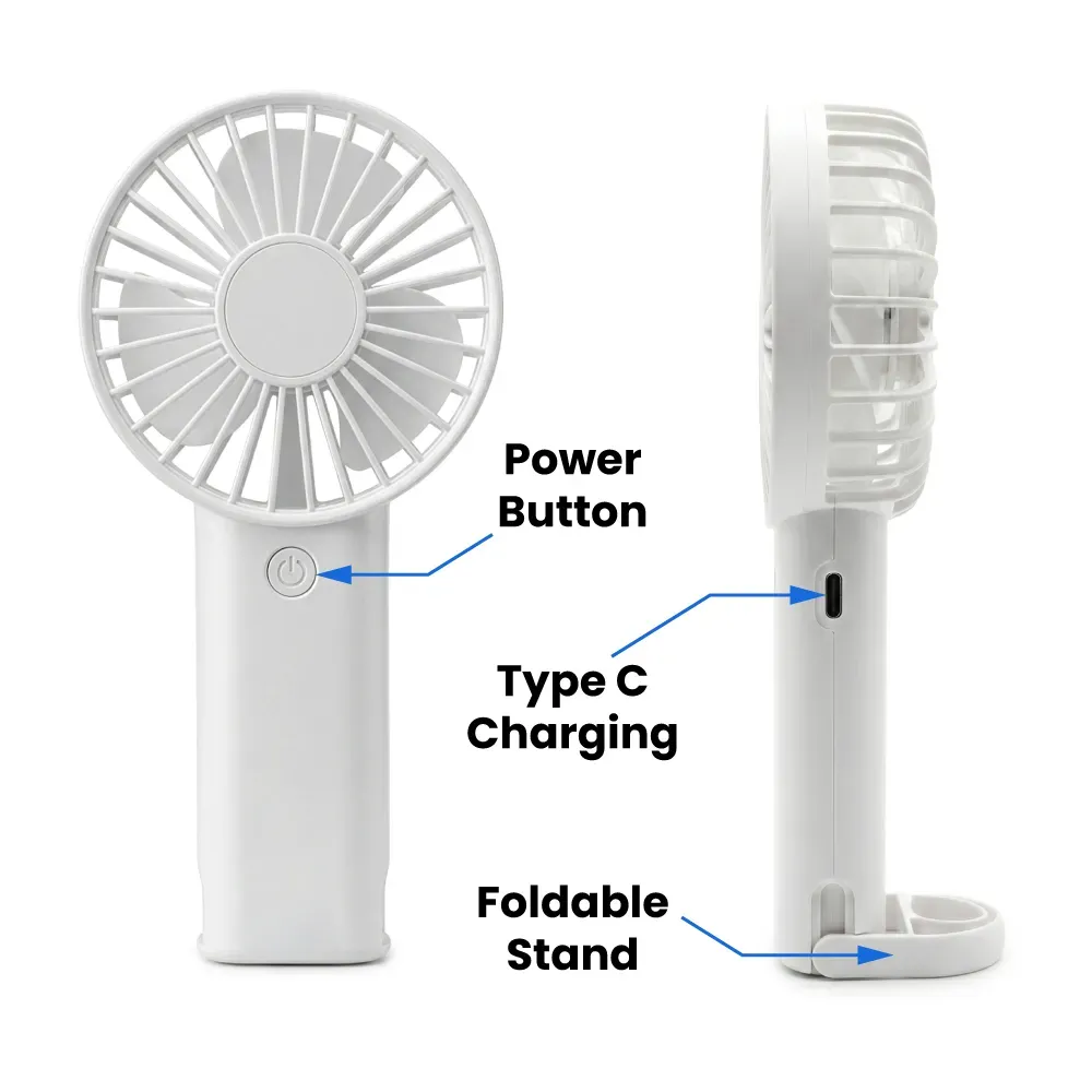 Portable Rechargeable Mini Fan Type C