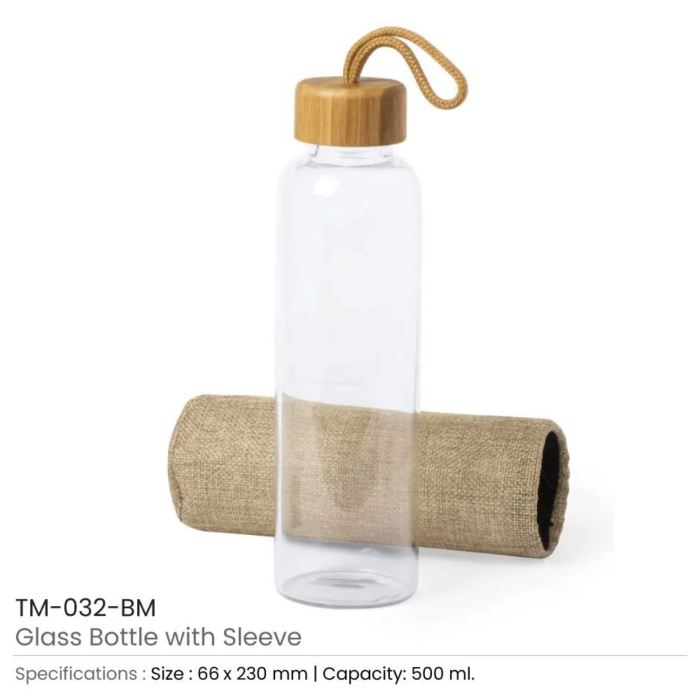 Glass Bottle with Sleeve 500ml