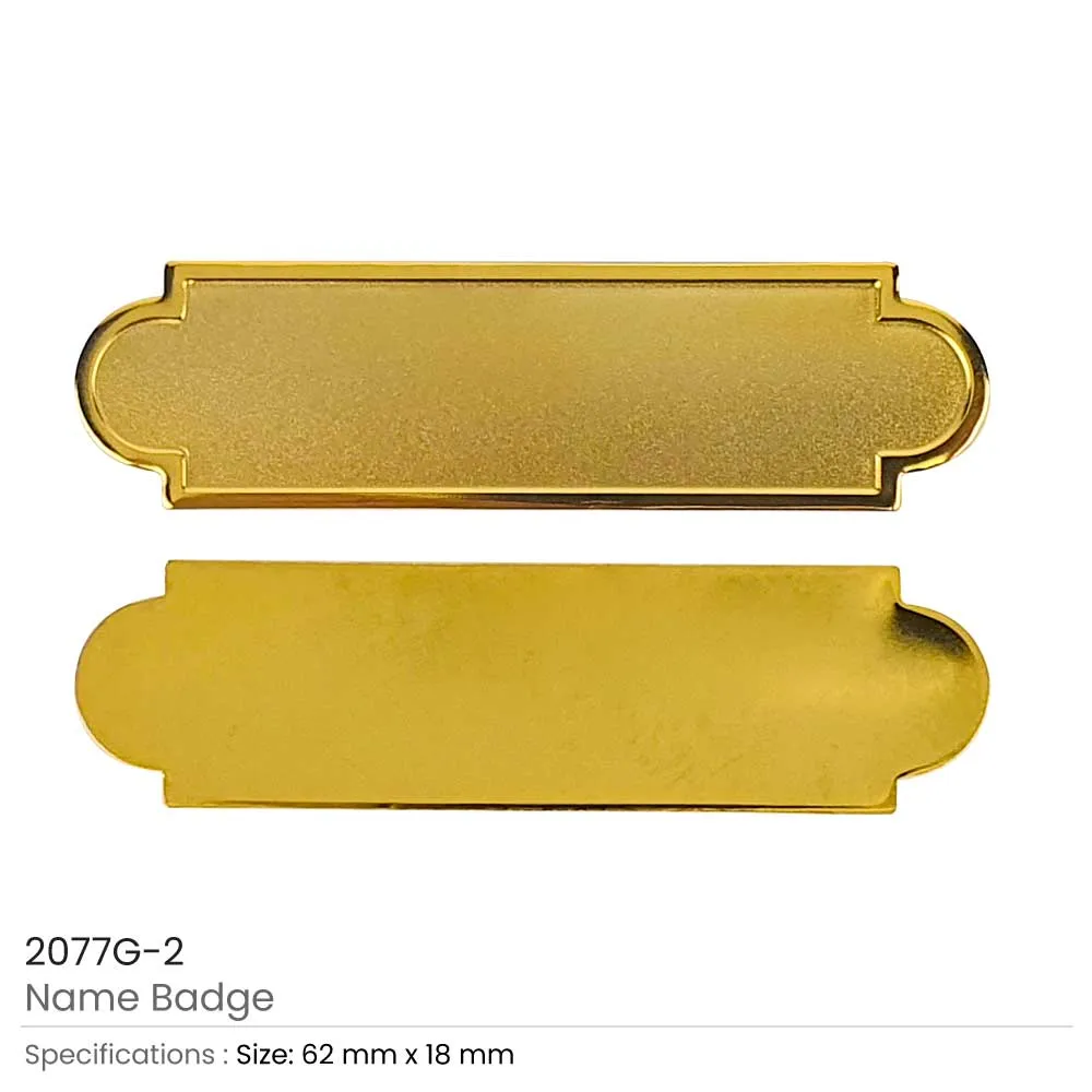 Gold Name Badges