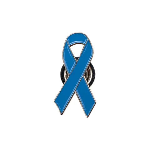 Prostate Cancer Awareness Logo Metal Badges with Magnet Attachment