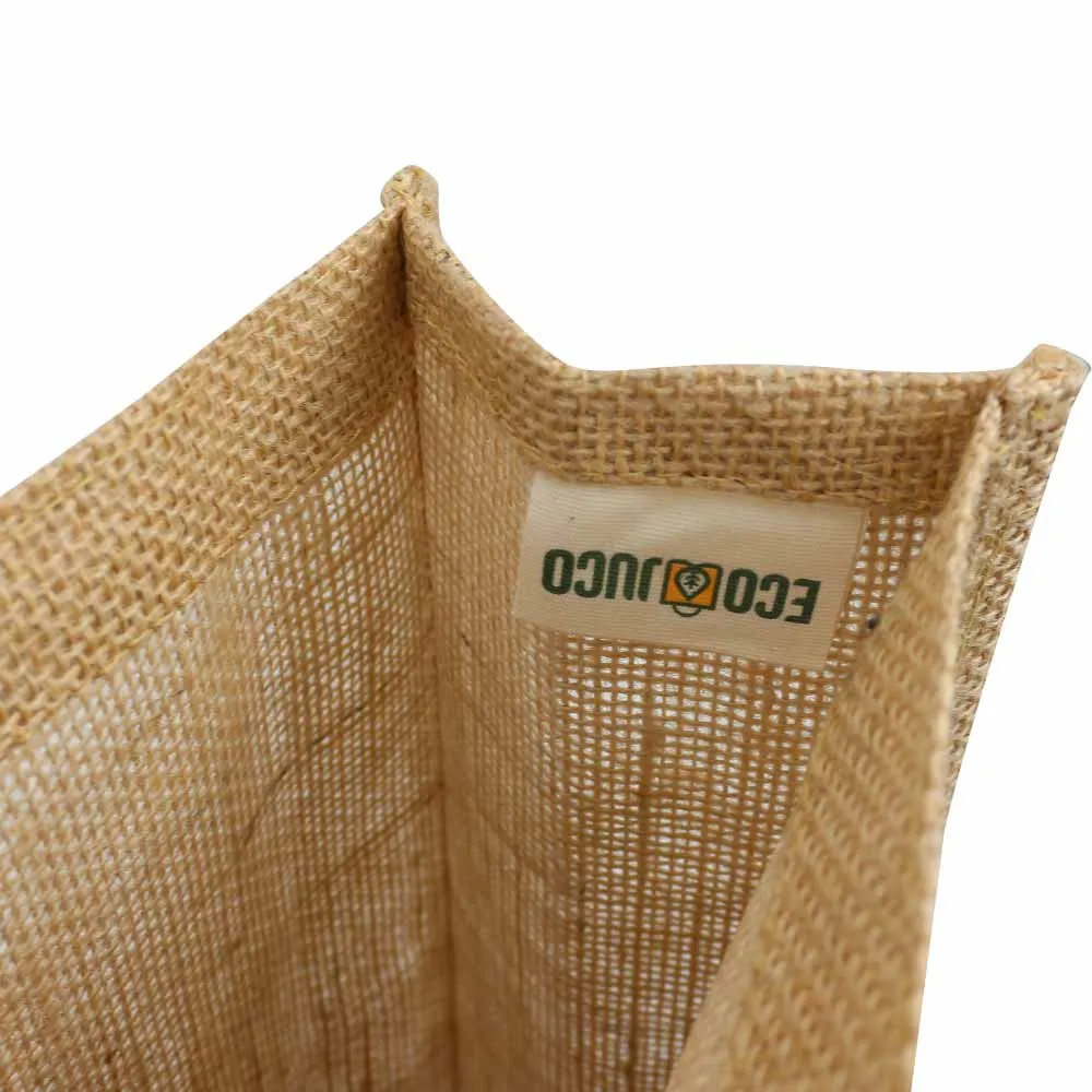 Jute Bags with Cotton Pockets & Breast Cancer Awareness Logo