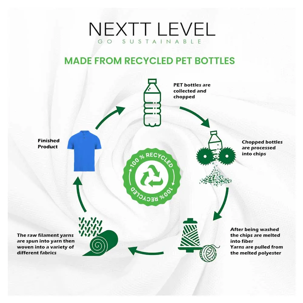 NEXTT LEVEL Polo T-Shirts in 100% Recycled Material