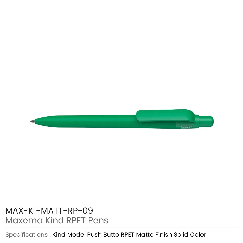 Maxema Kind rPET Pens, Matte Solid Color